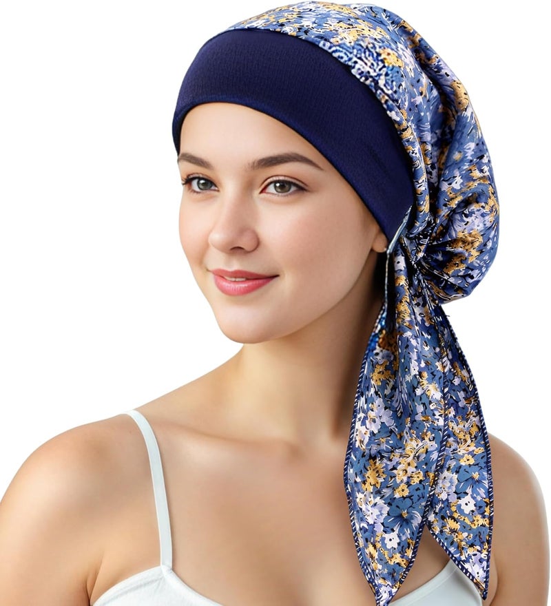 Belleshow Chemo Headwear Turbans for Women, Cancer Head Scarf, Headwear Coverings Caps, Head Wraps for Cancer Patients - Image 1